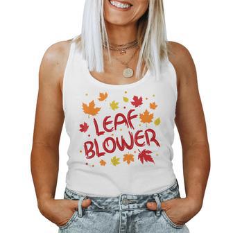 Very Spooktacular Fall Leaf Blower Sucking Leaf Blowers Women Tank Top - Thegiftio UK