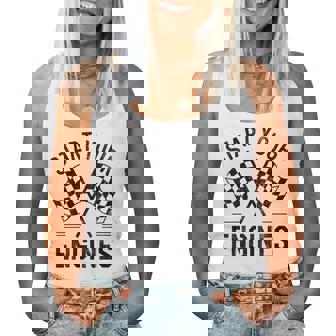 Start Your Engines Vintage Checkered Flag Race Car Women Tank Top | Seseable UK