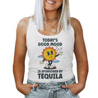 Today's Good Mood Is Sponsored By Tequila Retro Party Women Tank Top - Thegiftio UK