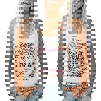 Toddler Baseball Sister Girl Youth Cute Little Biggest Fan Women Tank Top | Seseable FR