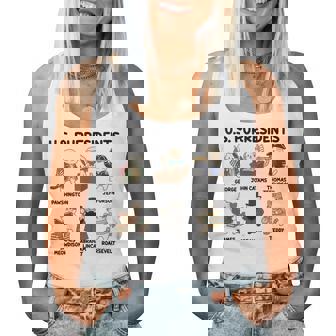 History Teacher American History Cat Lover Us Purresidents Women Tank Top - Thegiftio