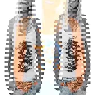 Turning 9 Years Old Dragon Birthday Party 9Th Bday Boy Girl Women Tank Top | Mazezy