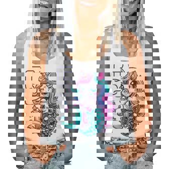 Unicorn Mermaid 5Th Birthday 5 Year Old Party Girls Outfit Women Tank Top - Thegiftio