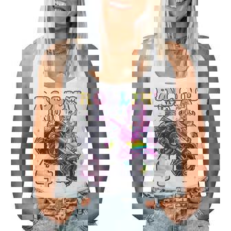 Unicorn Monster Truck 4Th Birthday 4 Year Old Girls Party Women Tank Top - Thegiftio