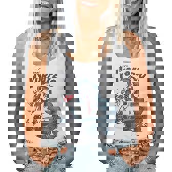 Vampire Theme Stay Hydrated Trendy Vintage Vampire Girl Women Tank Top | Seseable UK