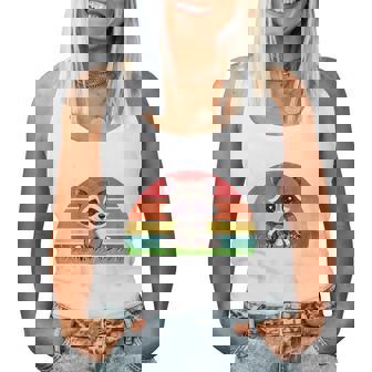 Vintage Cute But Feral Toddler Boy Girl Raccoon Retro Women Tank Top | Mazezy