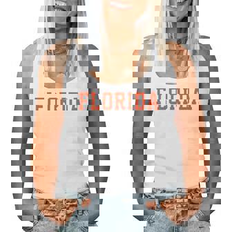 Vintage Florida Florida Retro Orange Blue Fl Women Tank Top - Thegiftio