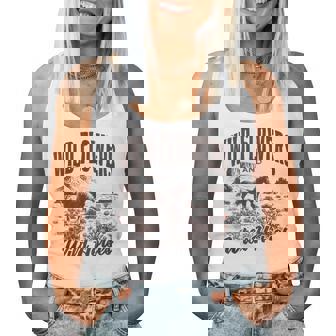 Wild Horses Wildflowers Western Cowgirl On Horse Cowboy Women Tank Top - Monsterry