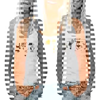 猫 ぶら下がり かわいい ネコ 面白い ペット ネコ好き 猫のお母さん 猫のお父さん 動物好き キャットラバー レディースタンクトップ - Kawaiitshirt