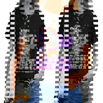 10 Year Old Awesome Since 2016 Unicorn 10Th Birthday Girl Women T-shirt - Thegiftio