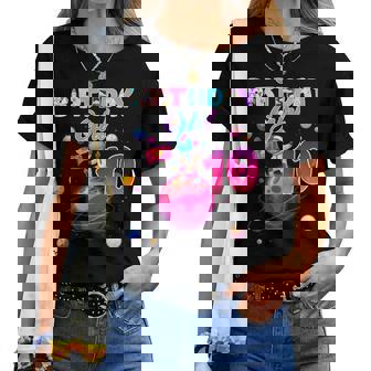 10Th Birthday 10 Years Old Astronaut Space Galaxy Girl Women T-shirt - Thegiftio