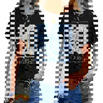 10Th Birthday Girl Blue Coquette Bow 10 Year Old Women T-shirt | Mazezy