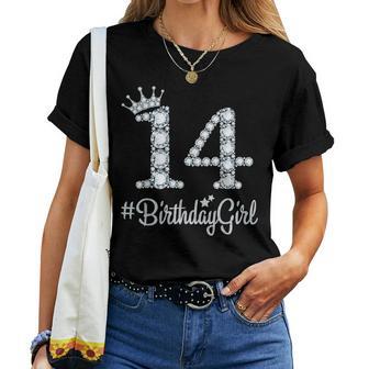 14 Birthdaygirl 14 Years Old Happy 14Th Birthday Girl Women T-shirt - Thegiftio UK