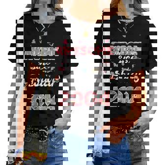 2004年2月から素晴らしい花、2004年2月の誕生日。 レディースTシャツ - Kawaiitshirt