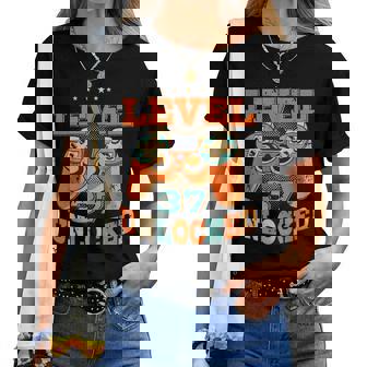 37歳の誕生日プレゼント 37歳 男性と女性、ビデオゲーム 1984年生まれ レディースTシャツ - Kawaiitshirt