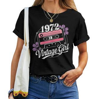 53 Años Intage 1972 Cumpleaños 53 Retro 1972 Camiseta de mujer - Regaloses