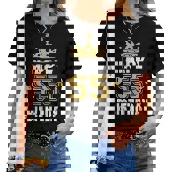 55歳の男性と女性のためのhappy 5Th Birthdayアイデア レディースTシャツ - Kawaiitshirt