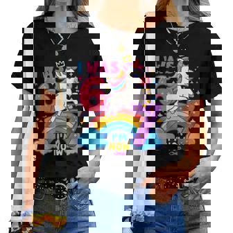 I Was 6 Now I'm 6 7 Unicorn 7Th Birthday Girl 6 7 Women T-shirt - Thegiftio