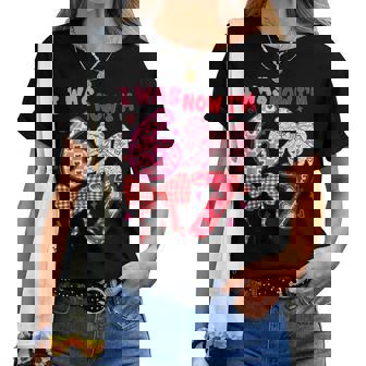 I Was 6 Now I'm 7 Year Old Heart Coquette Girls 67 Birthday Women T-shirt - Thegiftio