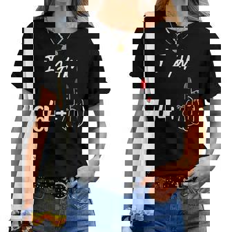 I Am 64 Plus 1 Middle Finger For A 65Th Birthday Women T-shirt - Thegiftio