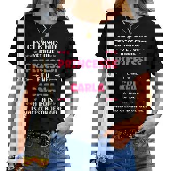 Anniversaire Humour Fille Carla Prénom Princesse Carla T-shirt femme - Cadeauxyz