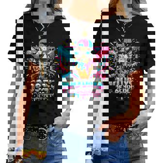 Baseball Ice Cream Drip 100 Days Of School Boys Girls 100Th Women T-shirt | Mazezy