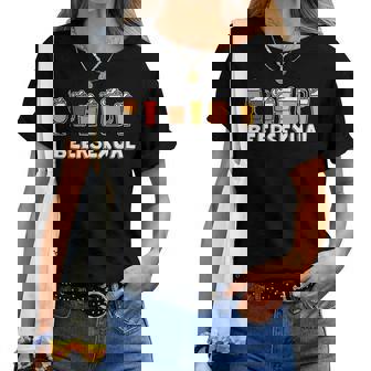 Beersexual Amante Divertido De La Cerveza Humor Ale Lager Camiseta de mujer - Regaloses