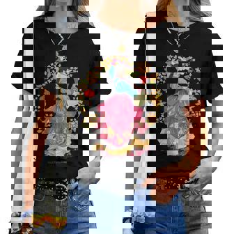 Belle Fille Coréenne Portant Un Hanbok Coréen Traditionnel T-shirt femme - Cadeauxyz