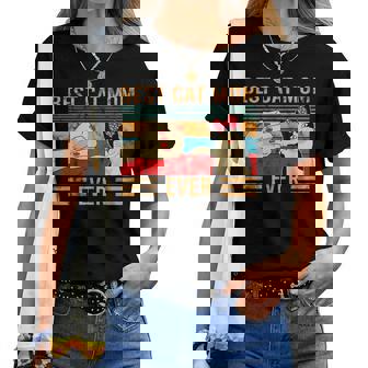 Best Cat Mom Ever Gatto Fist Bump Migliore Mamma Mai Gatti Maglietta da donna - Novitaregali