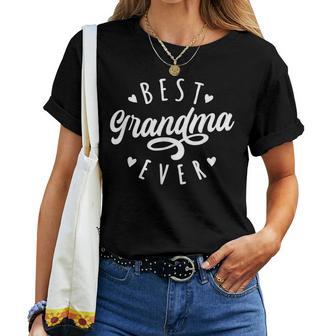 Best Grandma Ever Modern Calligraphy Mother's Day Grandma Women T-shirt - Thegiftio UK