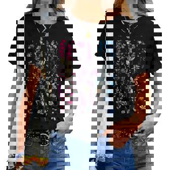 Bi Pride Subtle Wildflowers Lgbtq Month Rainbow Flowers Women T-shirt | Mazezy