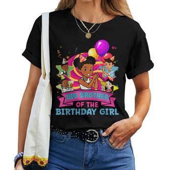 Big Brother Birthday Girl Gracie Pink Doll Family Decoration Women T-shirt - Thegiftio UK