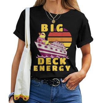 Big Deck Energy Cruise Ship Duck Travel Vacation Men Women T-shirt - Thegiftio UK
