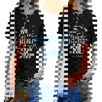 The Birthday Girl Snowflakes Themed Matching Birthday Women T-shirt - Thegiftio