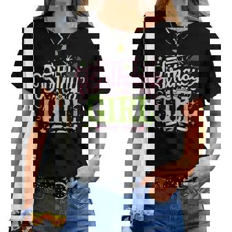 Birthday Witch Pink And Green Birthday Girl Women T-shirt | Mazezy