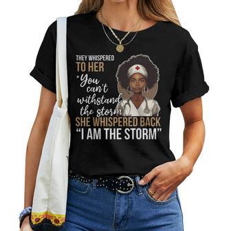Black History Nursing Nurse Proud African American Ladies Women T-shirt - Thegiftio UK