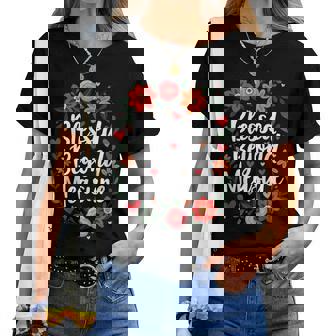 Blessed Beyond Measure Cute Floral Christian Women T-shirt | Mazezy