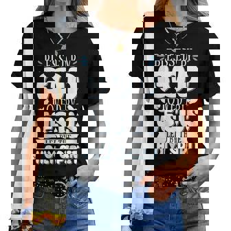 Blessed By God Loved By Jesus Led By The Holy Spirit Women T-shirt - Thegiftio