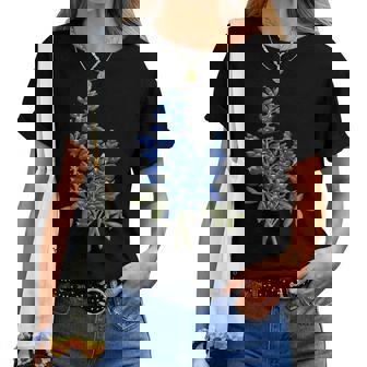 Bluebonnets Texas Wildflower Season Texas Spring Women T-shirt - Thegiftio