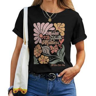 Boho Mental Health Matters All Day Every Day Inspirational Women T-shirt - Thegiftio UK