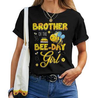 Brother Of The Bee-Day Girl Hive Birthday Party Matching Women T-shirt - Thegiftio UK