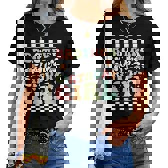 Brother Of The Birthday Girl Family Groovy Birthday Party Women T-shirt | Mazezy