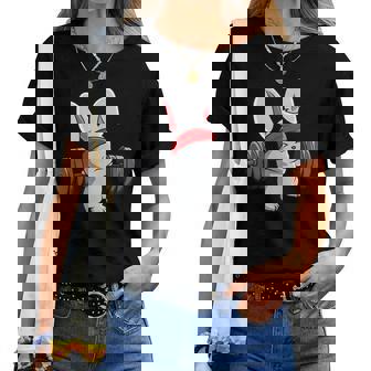 Bunny Gym Para Levantamiento De Pesas De Fitness De Conejo Camiseta de mujer - Regaloses