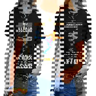 Calcio Divertenteport Una Ragazza Con Il Pallone Maglietta da donna - Novitaregali