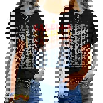 Calella City Groovy Retro Camiseta de mujer - Regaloses