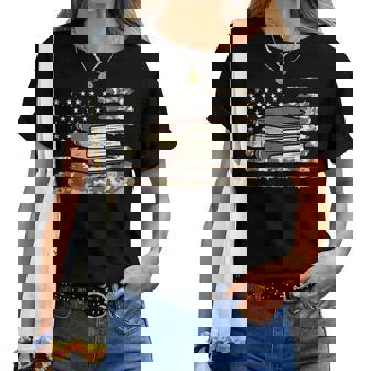 Camo Across America Read Reading Book Librarian Women Women T-shirt - Thegiftio