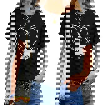 Cane Pugile Boxer Cuore Regalo Mamma Papà Cane Maglietta da donna - Novitaregali