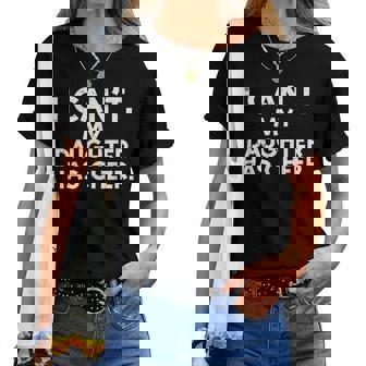 I Cant My Daughter Has Cheer Cheerleader Dad Mom Women Women T-shirt - Thegiftio