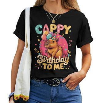 Cappy Birthday To Me Capy Birthday Cute Capybara Boys Girls Women T-shirt - Thegiftio UK