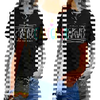 Caregiver Retro Care Giver Appreciation Heart For Men Women T-shirt | Mazezy